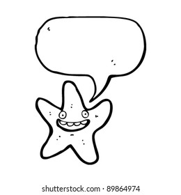 sprechender Star-Cartoon-Charakter