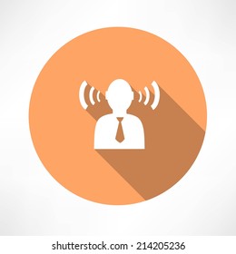 talking symbol icon