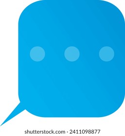 talking text bubble, chat box, blue, message box line cartoon vector illustration design. Doodle style balloon thinking sign symbol.