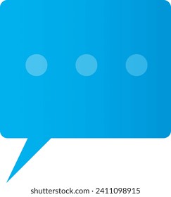 talking text bubble, chat box, blue, message box line cartoon vector illustration design. Doodle style balloon thinking sign symbol.