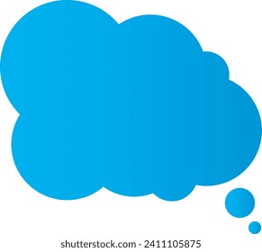 talking text bubble, chat box, blue, message box line cartoon vector illustration design. Doodle style balloon thinking sign symbol.