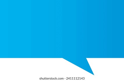 burbuja de texto de conversación, caja de chat, azul, diseño de ilustración vectorial de línea de mensaje. Símbolo de signo de globo de estilo Doodle.