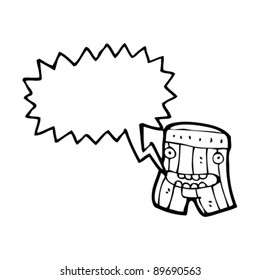Cartoon mit Unterhosen