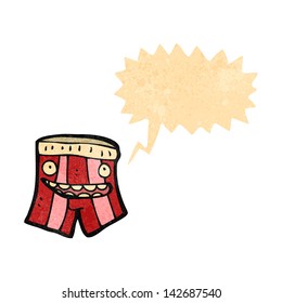 talking underpants retro cartoon