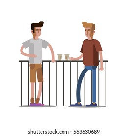 Talking, vector illustration