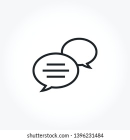 Talking vector out line icon