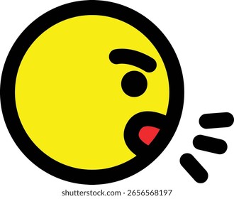 Symbol für sprechendes gelbes Gesicht