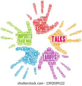 Talks word cloud on a white background. 