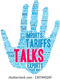 Talks word cloud on a white background. 