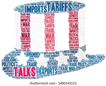 Talks word cloud on a white background. 