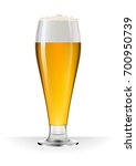 Tall beer mug isolated on white