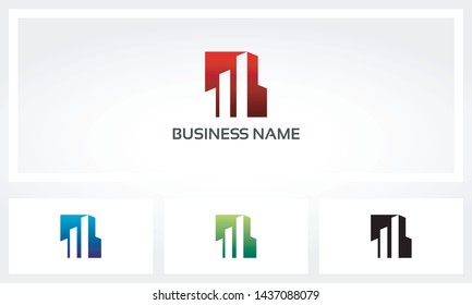 Tall Building Skyscrapers Tower Logo