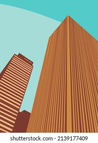 Edificio alto en una ciudad soleada