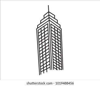 Tall building tower vector