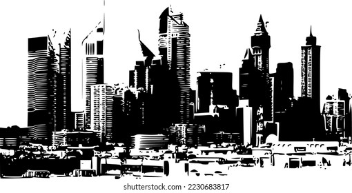 vector de edificio alto 
Esta obra de arte es adecuada para ser utilizada como decoración de pared en la sala de espera de la oficina