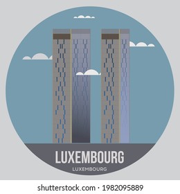 tall buildings in the capital of Luxembourg