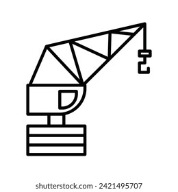 Tall crane construction tools for building, carpentier, house, manufacture