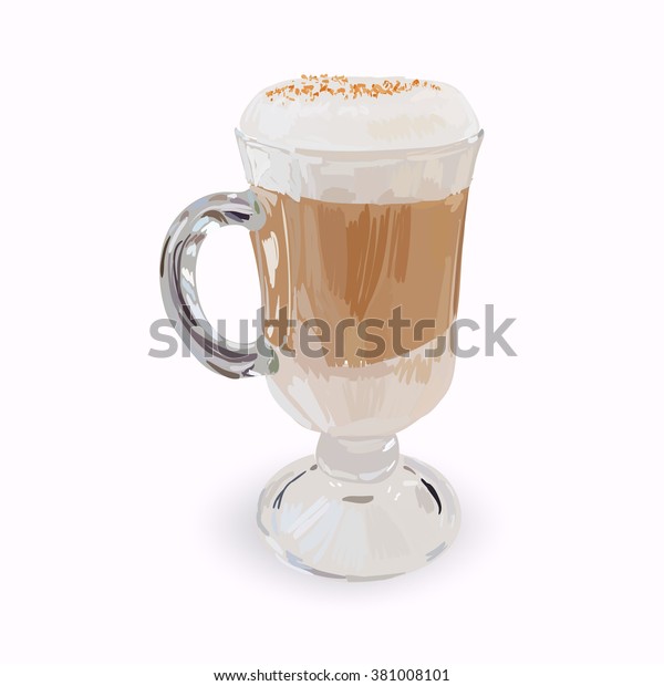 tall glass latte cups