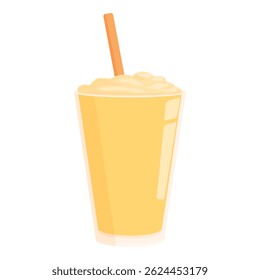 Tall glass of milkshake topped with whipped cream and a straw