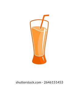 A tall glass of orange juice 