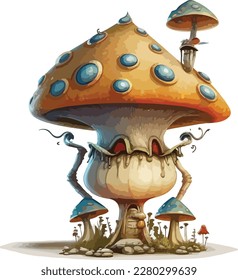 Tall Goblin Mashroom vector design