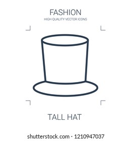tall hat icon. high quality line tall hat icon on white background. from fashion collection flat trendy vector tall hat symbol. use for web and mobile