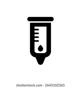 Tall Hydration Tracker Bottle Icon for Water Intake Monitoring