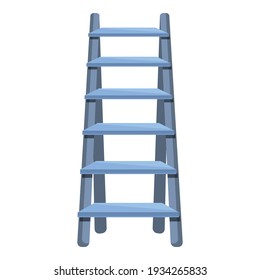 Tall ladder icon. Cartoon of tall ladder vector icon for web design isolated on white background