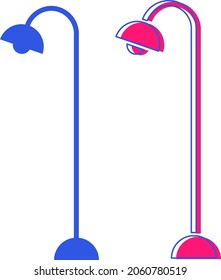 Conjunto de diseño plano de la lámpara de talla - Asombroso conjunto de ilustraciones vectoriales de una lámpara apta para aplicaciones móviles, sitio web, icono, signo, activo de diseño, interior, decoración e ilustración en general - Ilustración vectorial