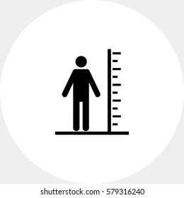 Tall Man With Scale Icon