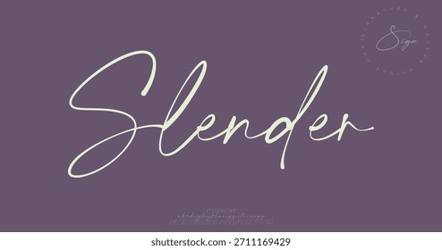Una tipografía alta y estrecha con trazos elegantes y un aspecto inspirado en la moda.