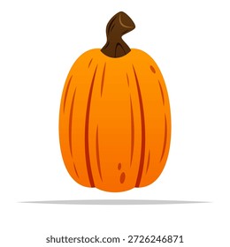 Tall skinny pumpkin vector isolated illustration