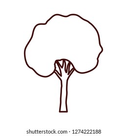 tall tree isolated icon