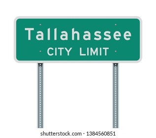 Tallahassee City Limit road sign