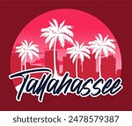 Tallahassee Florida with beautiful views and palm trees