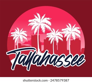 Tallahassee Florida mit schöner Aussicht und Palmen