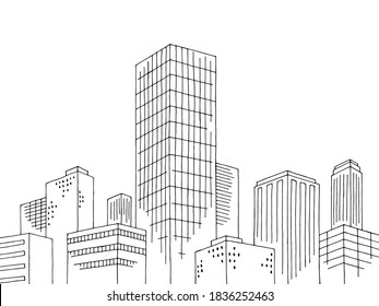 Tallest Skyscraper Tower Building Exterior City Stock Vector (Royalty ...