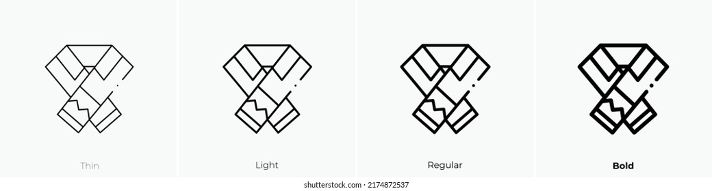 tallit icon. Thin, Light Regular And Bold style design isolated on white background