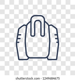 Tallit icon. Trendy linear Tallit logo concept on transparent background from Religion-2 collection