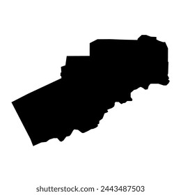 Mapa del municipio de Talofofofo, división administrativa de Guam. Ilustración vectorial.