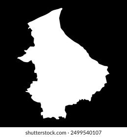 Talsi district map, administrative division of Latvia. Vector illustration.