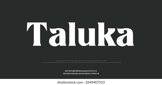 Taluka creative modern stylish calligraphy letter logo design