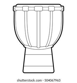Tam tam icon. Outline illustration of tam tam vector icon for web