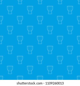 Tam tam pattern vector seamless blue repeat for any use