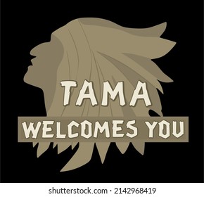 Tama welcomes you with indian silhouette