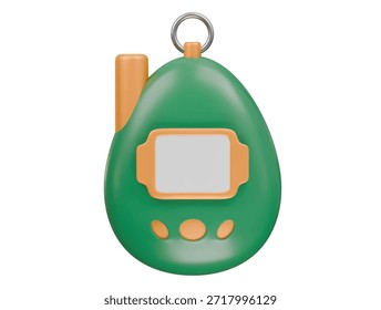 renderização de ilustração 3d do ícone tamagochi