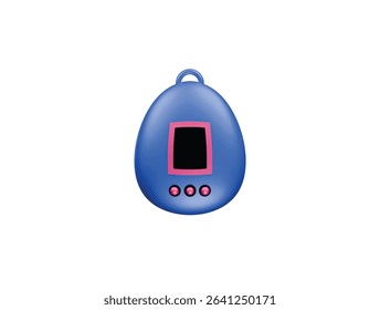 Tamagotchi icon 3d illustration render