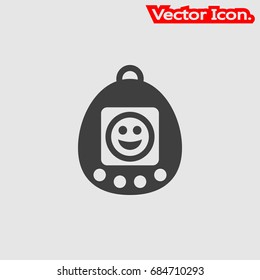 Tamagotchi icon isolated sign symbol and flat style for app, web and digital design. Vector illustration.