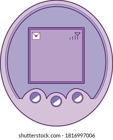 Tamagotchi object vector illustration picture