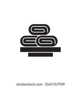 Tamagoyaki icon Vector flat thin line illustration